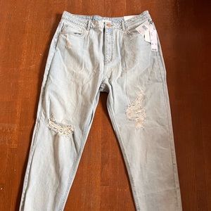 NWT BDG Distressed mom jeans